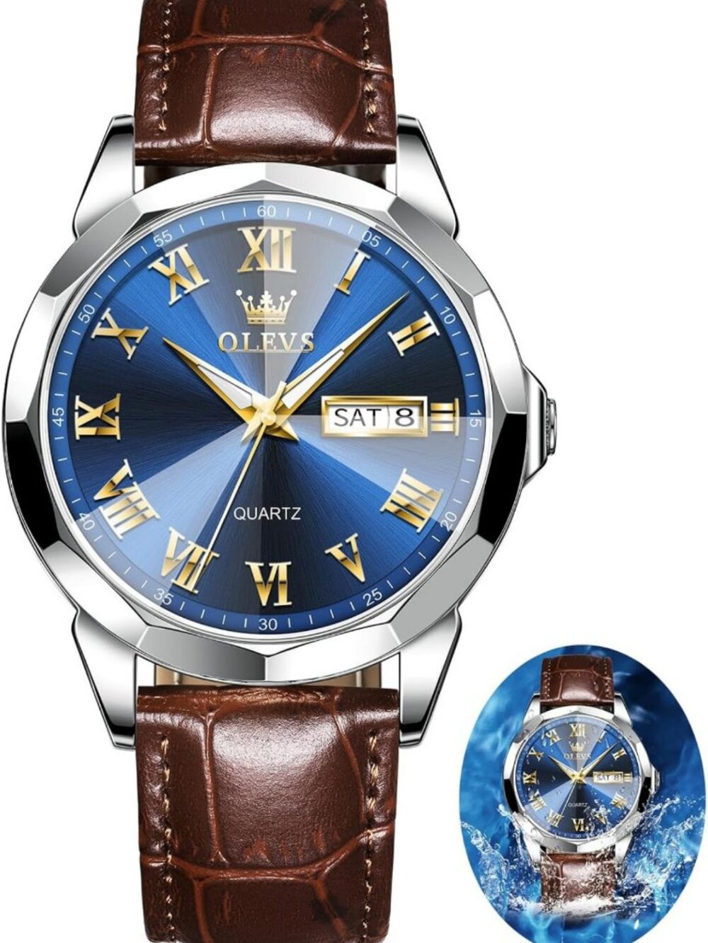 Luxury Leather Dress Watch for Men - Classic Style, Elegant Design, Timeless